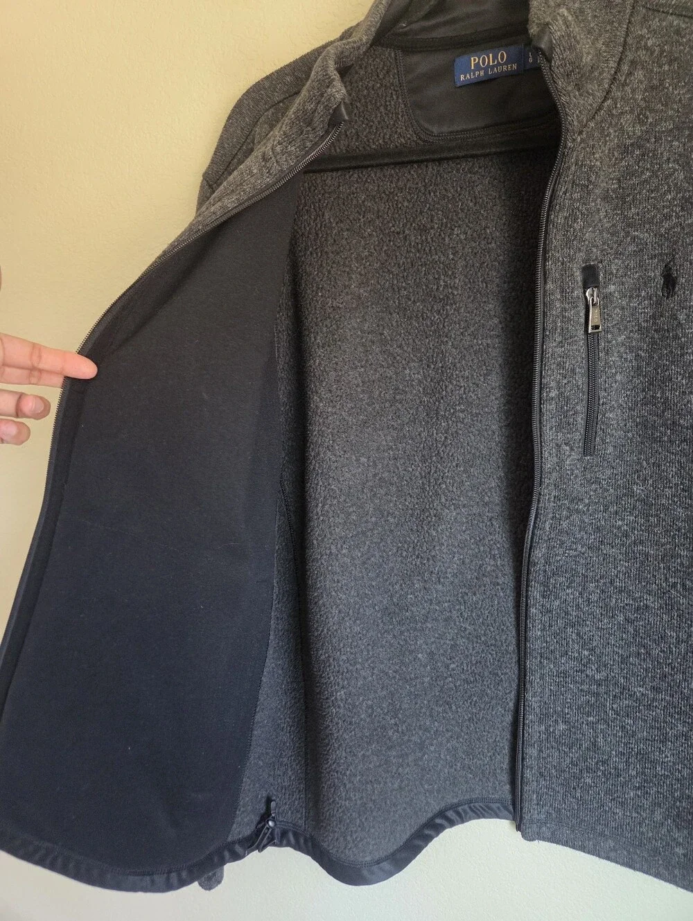 Polo Ralph Lauren Fleece Mockneck Jacket Size Large